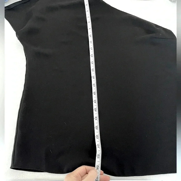 Babaton/ Blouse/ Draped one shoulder/ Black/ Size US M - Picture 9 of 12